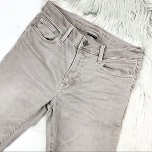 American Eagle Gray High Waisted Skinny Jeans Long